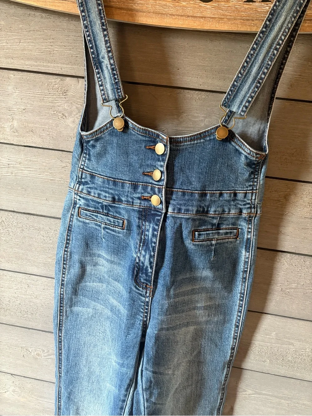 NWT Forever 21 Denim Overalls - Picture 2 of 8
